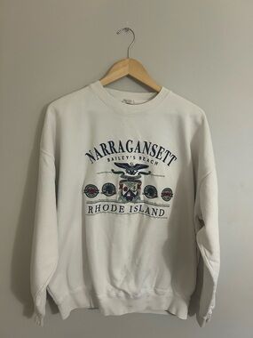PacSun White Narragansett Rhode Island Graphic Crewneck